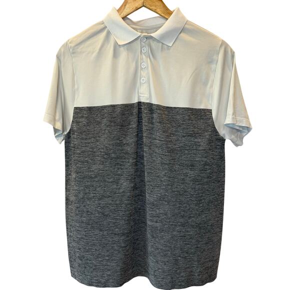 Zyia Colorblock Polo S Mens Casual Lightweight Athletic Collared Short Sleeve - Picture 1 of 7